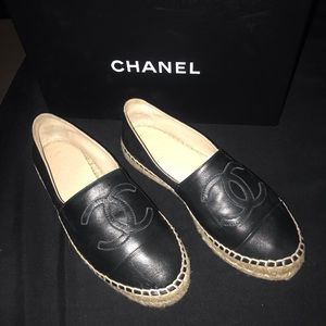 Chanel Black espadrilles
